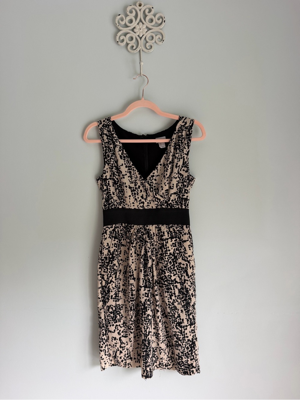Sleeveless Cheetah Tank Dress with waistband